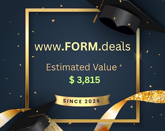 FORM.deals LLLL Nombre de dominio, una sola palabra, tasación de 3.815 dólares (379 extensiones registradas)