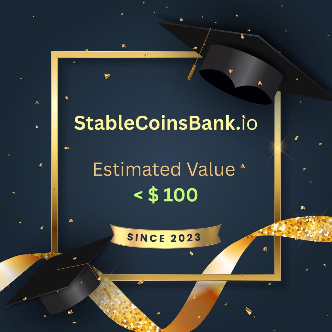 StableCoinsBank.io プレミアム 3つの辞書単語ドメイン名 GoDaddy 評価額 100ドル未満 - Etsy 日本