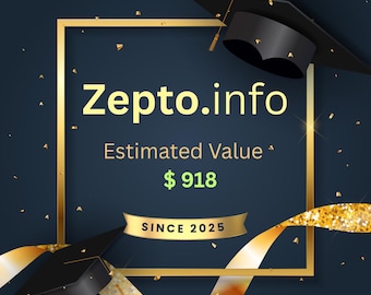 Zepto.info Premium 1 Single Brandable Word Domain Name GoDaddy Appraisal 918 USD