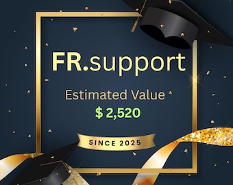 FR.support Premium 2 Letters LL France Geo Rare Domain Name GoDaddy Appraisal 2,520 USD