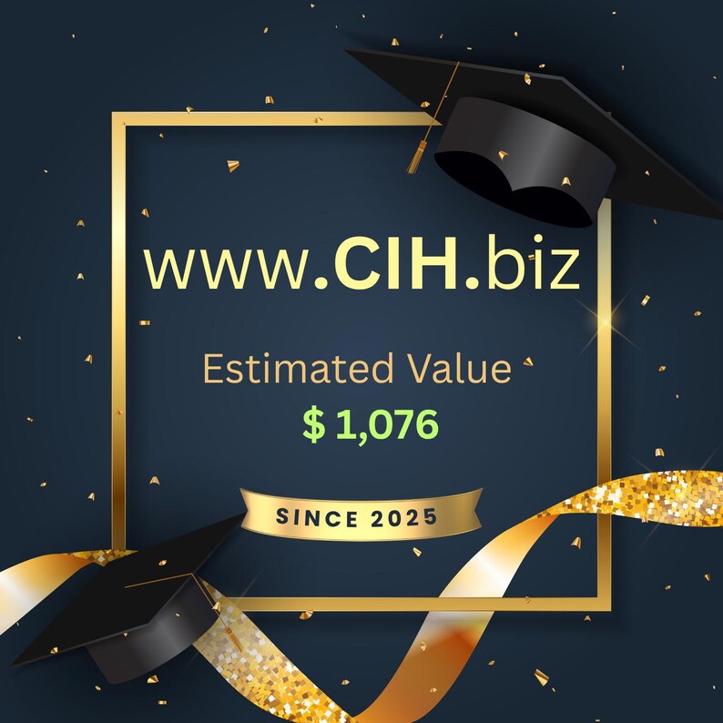 Cih.biz 3-letter Domain, Fintech AI Cybersecurity Asset (1,076 Dollars ...