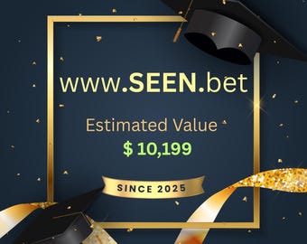 SEEN.bet 4-Buchstaben-Wörterbuch Wort-Domain Name (10.199 Dollar Atom Bewertung) (239 Erweiterungen registriert)