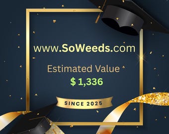 SoWeeds.com Premium 2 Dictionary Words Domain Name GoDaddy Appraisal 1,336 USD