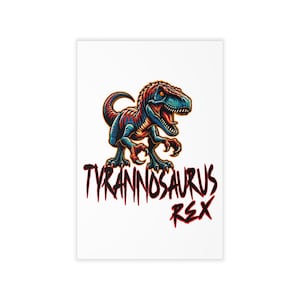 Stickers muraux Dinosaures, Art mural Tyrannosaurus Rex, Décoration de chambre d'enfants, Décoration de salle de jeux, Stickers muraux Jurassique, Décoration de chambre de garçons