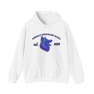 German Shepherd Mama Hooded Sweatshirt, Cozy Pet Lover Gift, Dog Mom Hoodie, Custom Sweatshirt 2025, Unique Animal Apparel