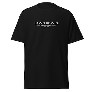 Lawn Bowls Vintage League Novelty T-Shirt Unisex Classic Tee