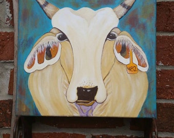 Bully~12x12 acrylic painting on wrapped canvas.