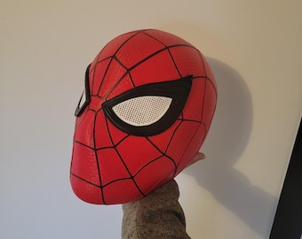 Red & Black Web-Pattern Superhero Mask | 3D Printed Costume Mask | Comic-Style Wall Display or Cosplay Prop spiderman inspired helmet / mask