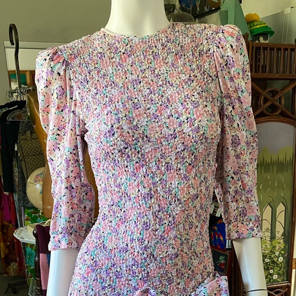 90s Floral Dress - Etsy