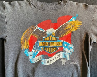 Harley-Davidson Tシャツ 80s レア　フェード 中古・古着通販】モーターTシャツ (モーターTシャツ) 80s HARLEY