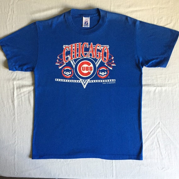 Chicago Cubs 1988 Vintage Classic Cubbie Blue Soft Worn Tee 