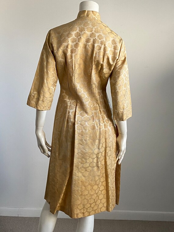 50’s Loungees Gold Brocade Suzy Wong Style Two Pi… - image 7