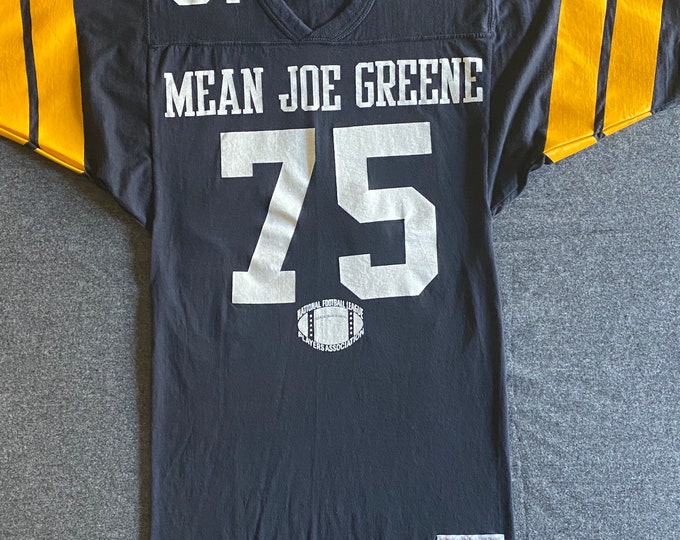 70's Mean Joe Greene 75 Pittsburgh Steelers Double Sided Football