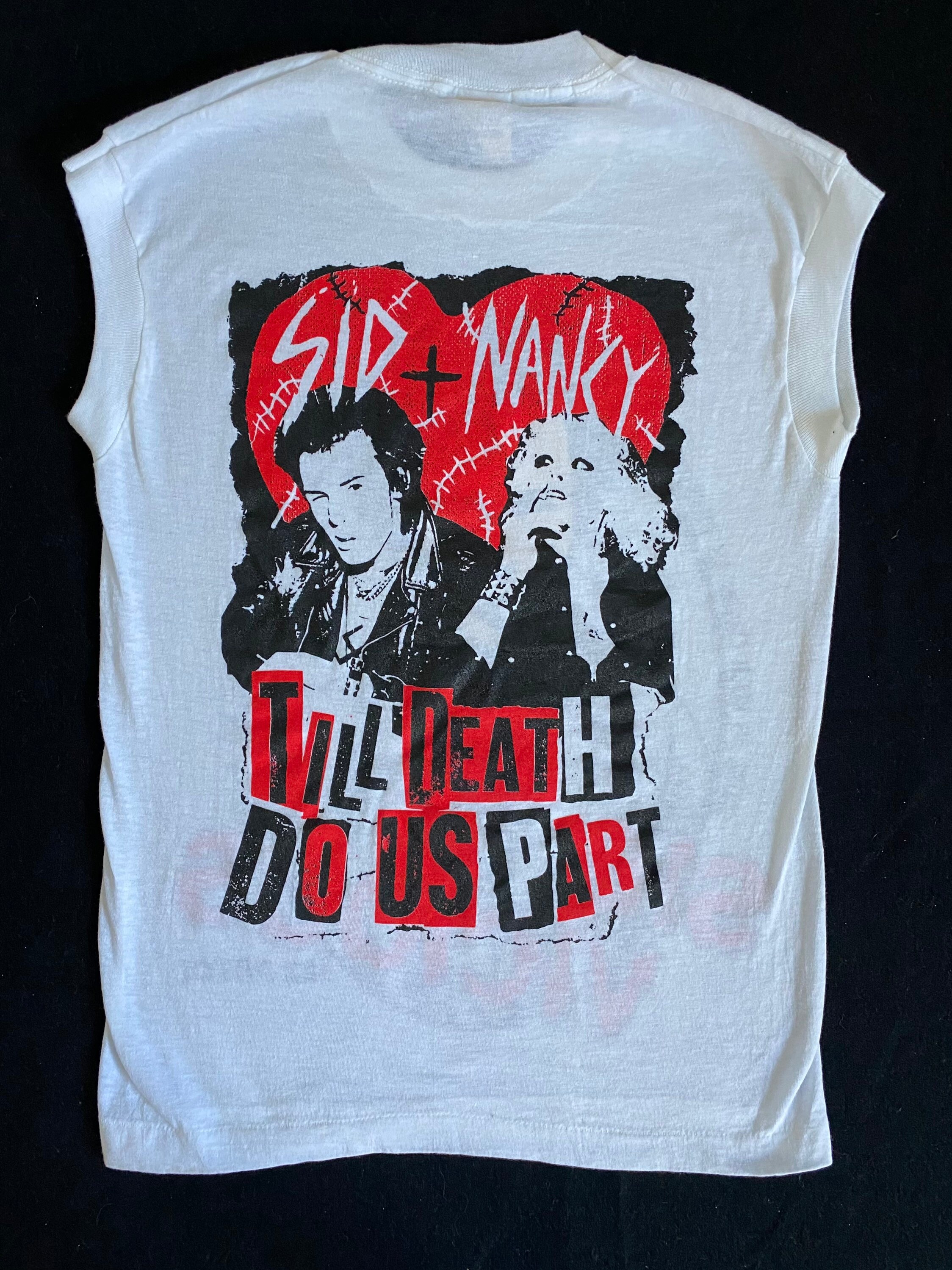Lad Musician Sex Pistols SID T-Shirt【42】 Sid Vicious Sex Pistols Sid & Nancy Till Death Do Us Part 80's