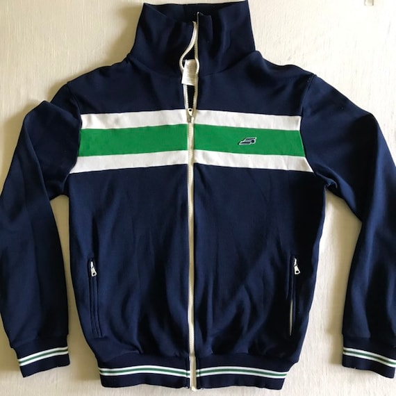 I Love the 80's Poly Zip Up Track Jacket Tennis J… - image 1