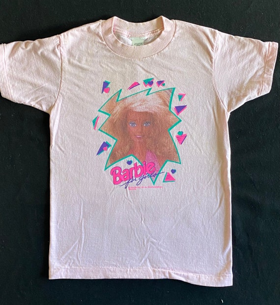 The Cutest Girls Vintage 90’s BARBIE Pink T Shirt… - image 1