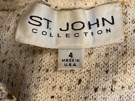 St. John Collection 2000's Brown and Beige Nubby … - image 10