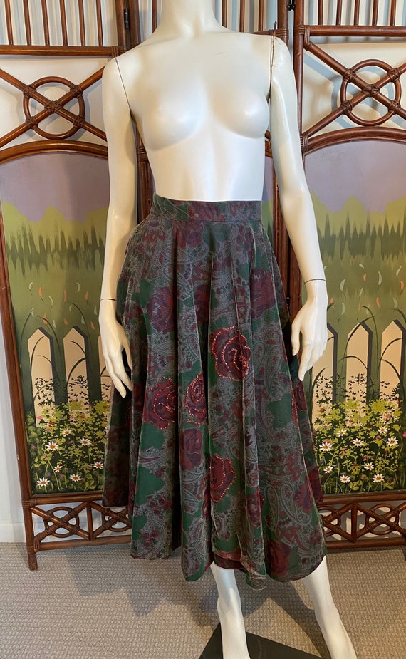 50s Unique Full Circle Skirt by McArthur Ltd Print