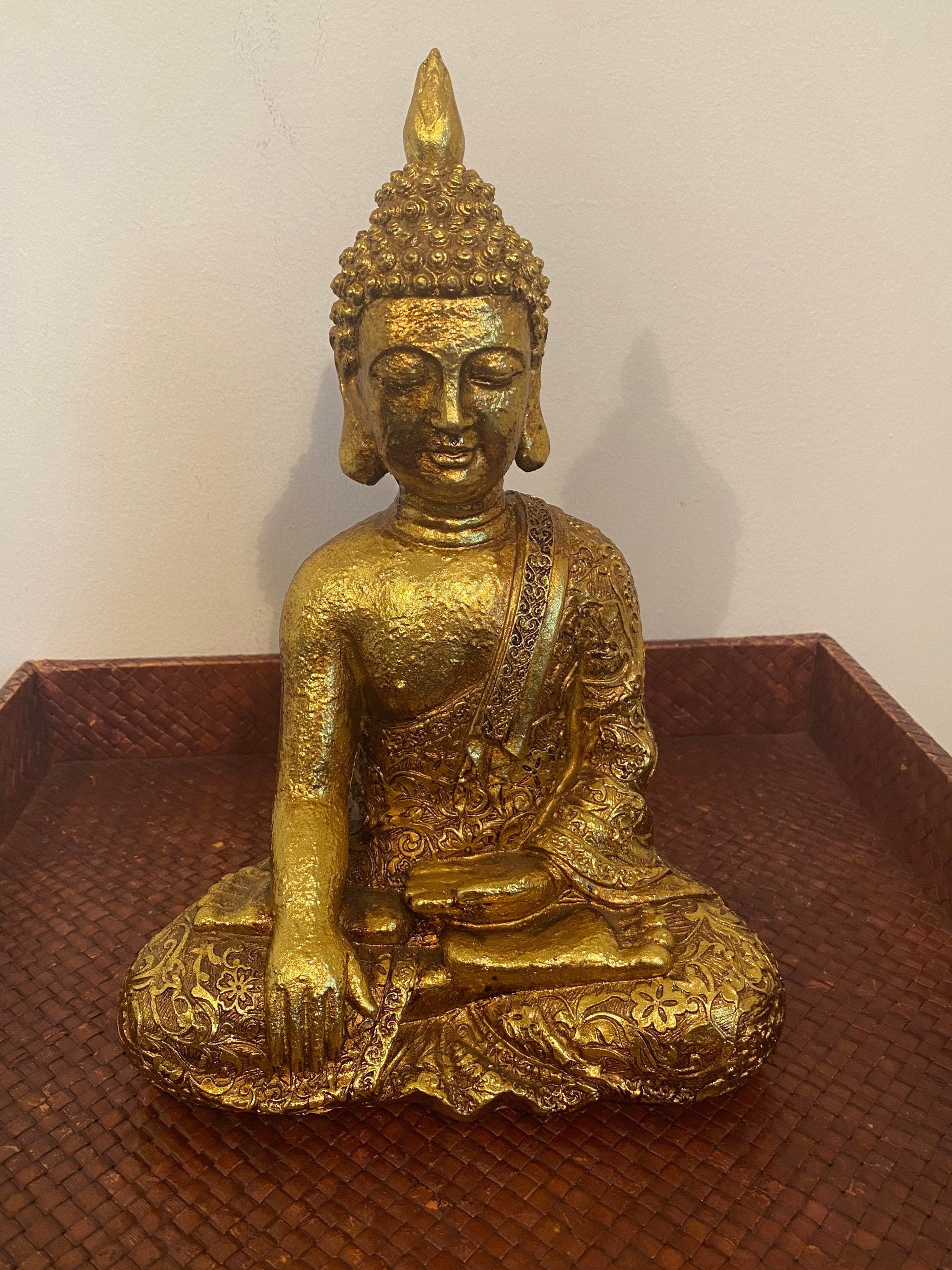 Vintage Golden Buddha Shimmery and Serene Light Mighty -
