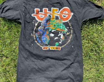 80s ビンテージ　パキスタン　UFO Tシャツ イギリス　ハードロック 80s ビンテージ パキスタン UFO Tシャツ イギリス ハードロック