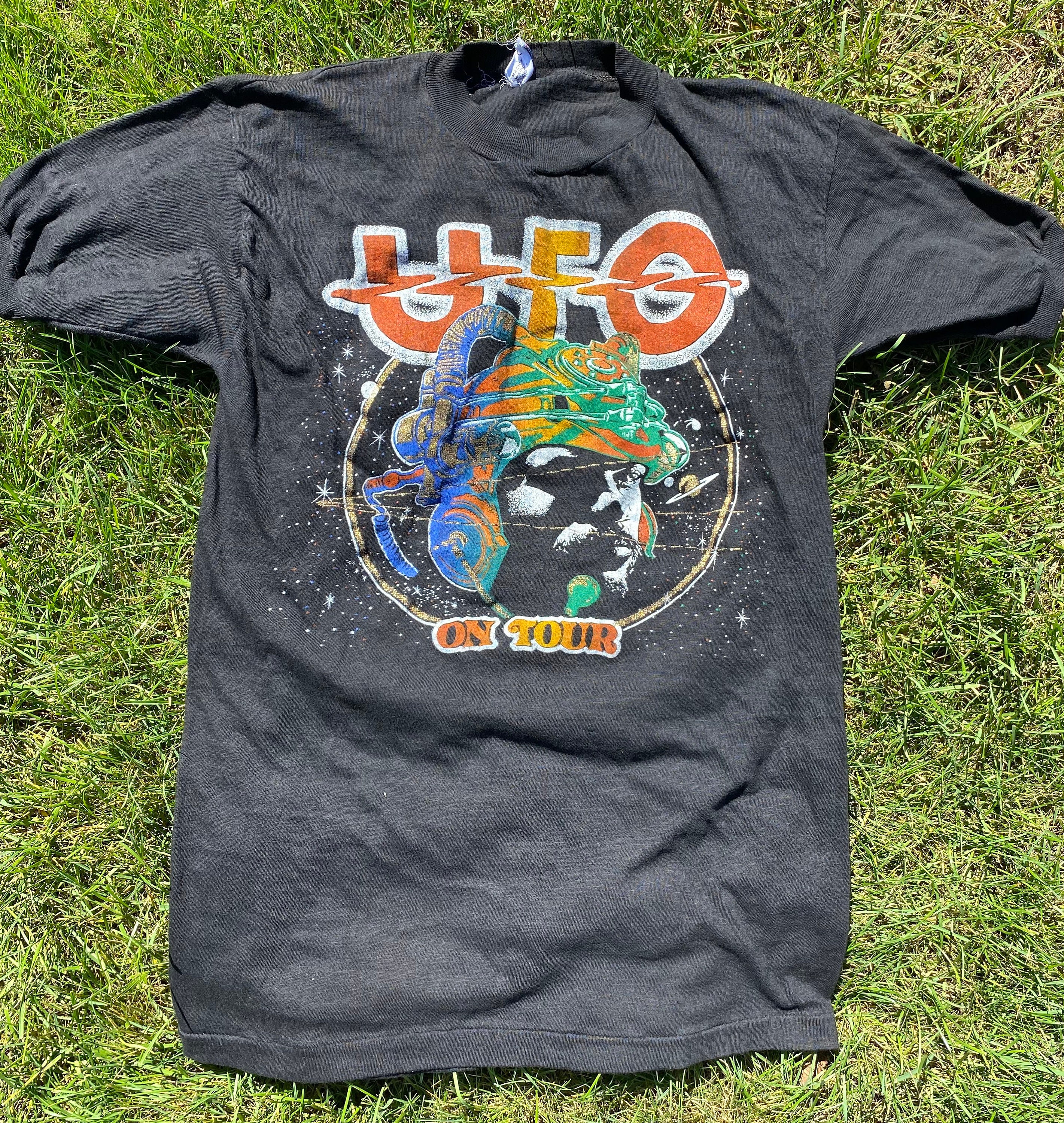 UFO in Concert Late 70 s Early 80 s Glittered Double Sided Parking