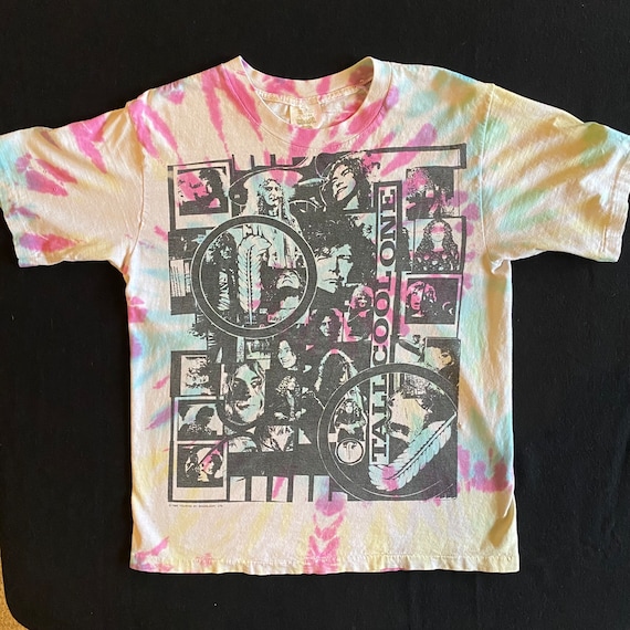 Robert Plant 80's Tall Cool One Tie Dye All Over … - image 1