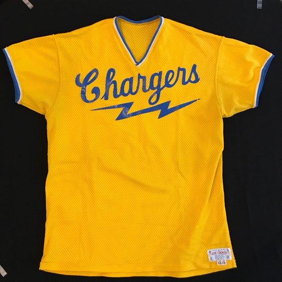 yellow chargers jersey