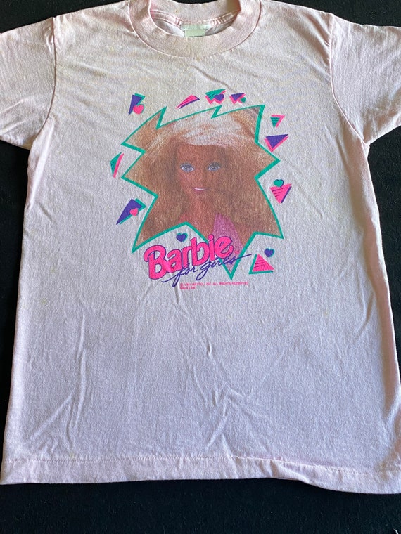 The Cutest Girls Vintage 90’s BARBIE Pink T Shirt… - image 6