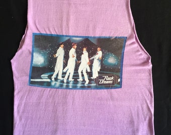 The Beatles 70's Rock Dreams Fab Four in Tux's True Vintage Reworked Ringer Tank T shirt