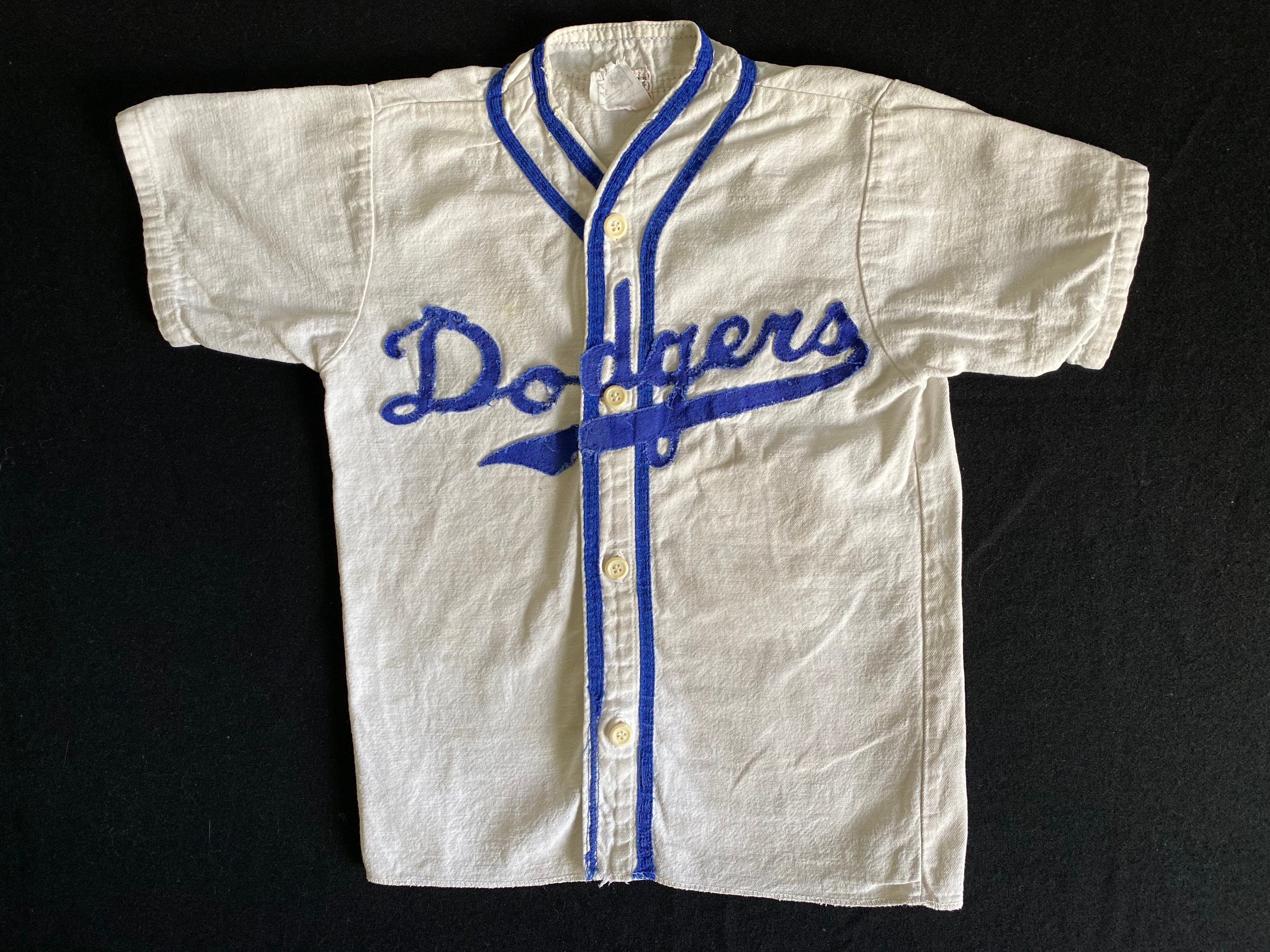 60's Vintage Dodgers Little League Baseball Jersey Empire Etsy