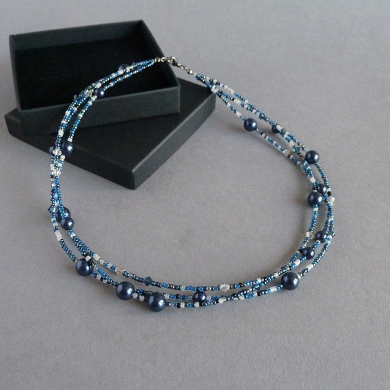 dark blue jewellery