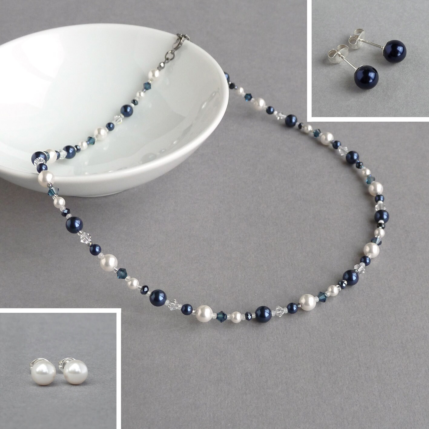 8-9mm Genuine Natural Dark Blue Freshwater Cultured Baroque Pearl Necklace  30-75 | eBay
