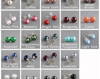 Orecchini A Bottone Con Perle D'acqua Dolce Floreali Ispirati Alla - Foto 7