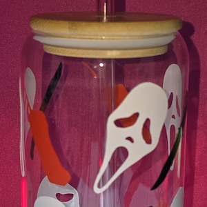 Scream Inspired Glass Tumbler