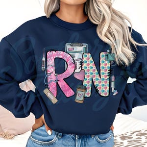 RN PNG | Krankenschwester Grafik | Still Design | Medizin | Geschenk für Krankenschwester | Krankenschwester