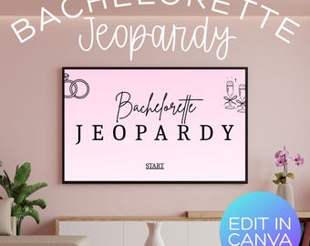 Bachelorette Jeopardy - Custom Canva Template