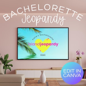 Island Bachelorette Jeopardy - Modello Canva personalizzato
