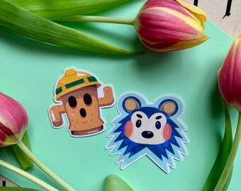 Animal crossing vinyl stickers