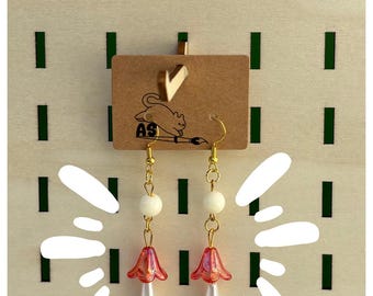 Toad stool dangle earrings