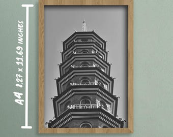 A4 Kew Gardens tower print