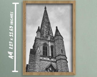 A4 Victorian Chruch  print