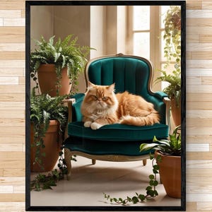 Grumpy Orange Tabby Cat