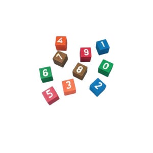USHAVI Wooden Number Blocks for Kids, Educational Stacking Cubes 1-10, Preschool Learning Toys