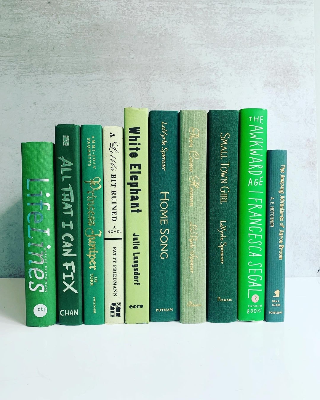 Modern Book ONE Green Titles Listed Below Price is per Book Beautiful