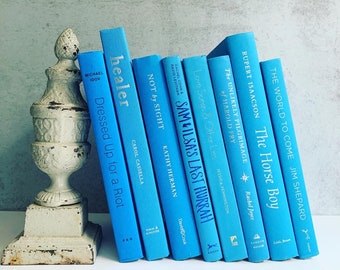 Modern Book (ONE) Bright Blue Titles Listed Below - Price is per Book - Beautiful Hand Picked Vintage Books to fill your shelves