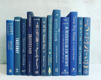 Modern Book (ONE)  Blue Titles Listed Below - Price is per Book - Beautiful Hand Picked Vintage Books to fill your shelves