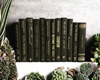 Modern Black and Gold Instant Library Collection Decorative  Books by the foot