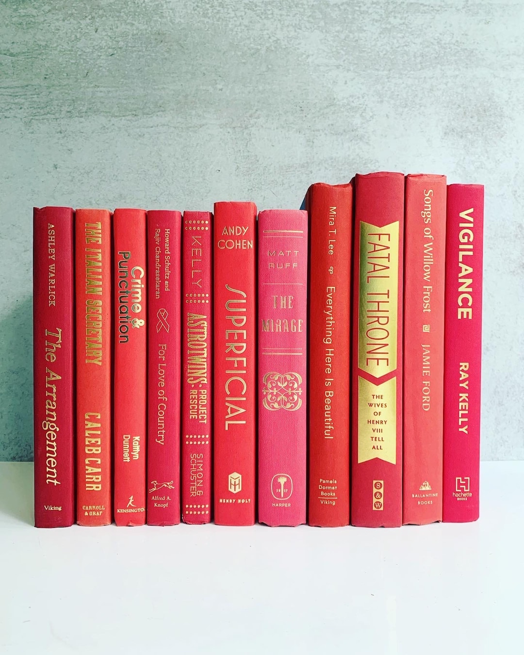 Modern Book ONE Red Titles Listed Below Price is per Book Beautiful