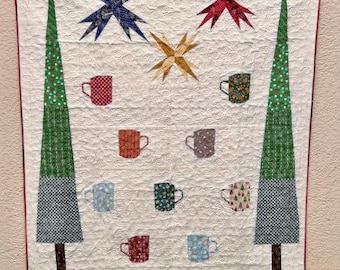 Het Christkindlmarkt-quiltpatroon: FPP-vakantieontwerp, kleedgrootte (pdf-patroon)
