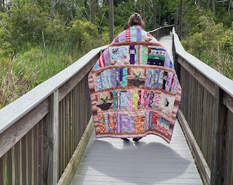 Bliss-quiltpatroon: sloopboekenplankontwerp, worpgrootte (pdf-patroon)